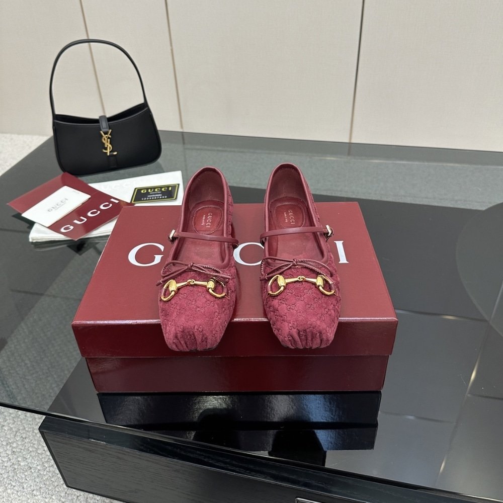Gvc*1 Women Horsebit Ballet Flat Red 821220 Fad8F 8546