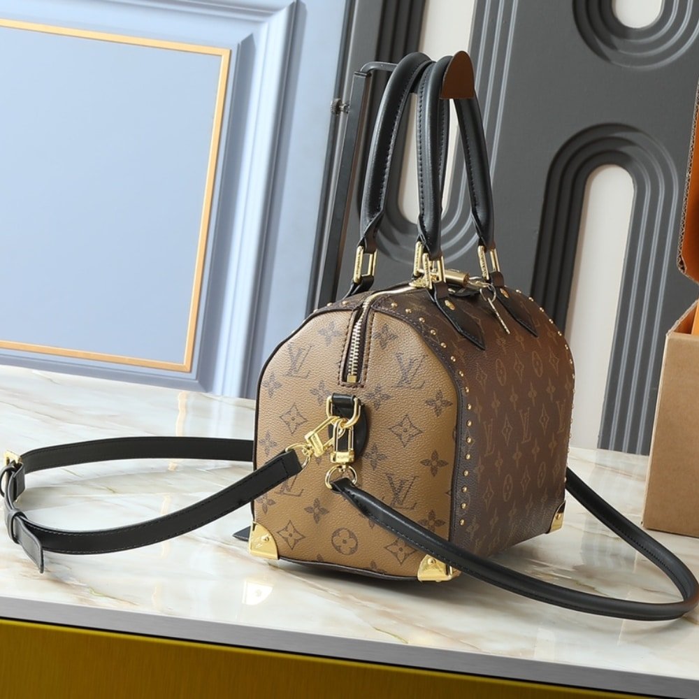 L0vis Vvtt0n Speedy Trunk Bag 25 Monogram Brown 27Cm M26181