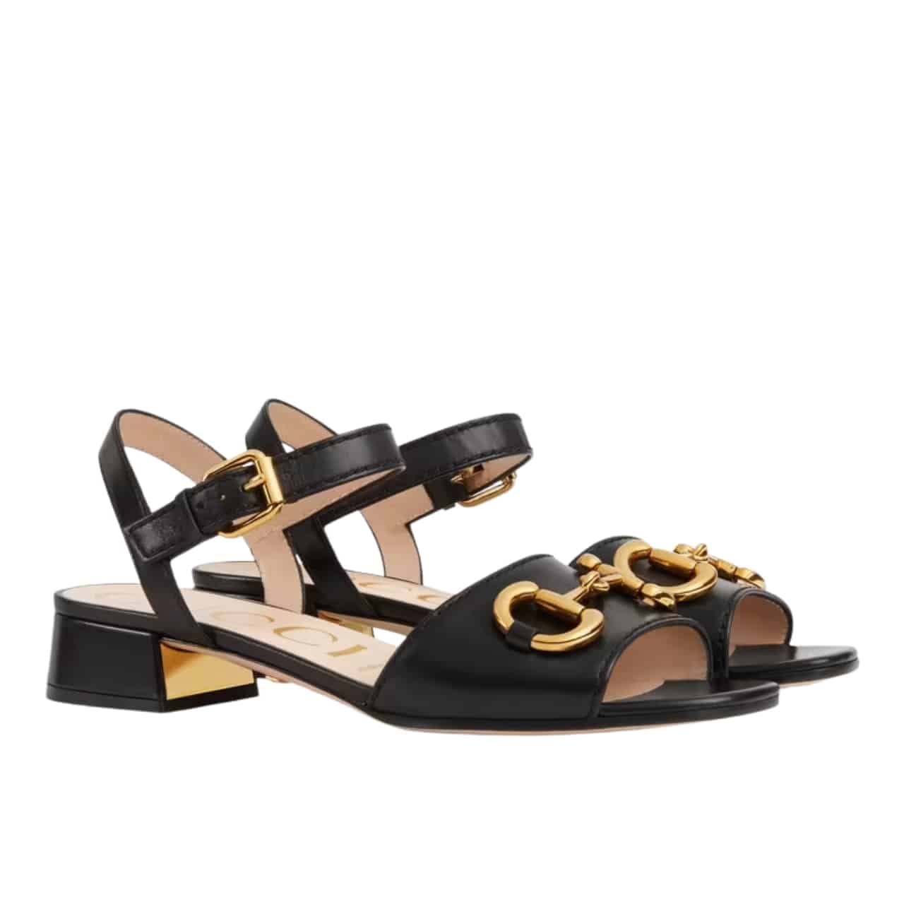 Gvc*1 Women’S Sandal With Horsebit Black 655413 Bko00 1000