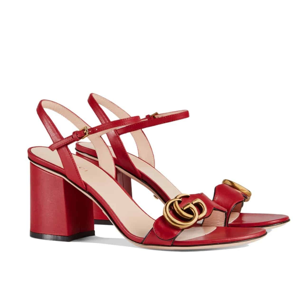 Gvc*1 G Mid Heel Sandal Red ‎453379 A3N00 6433