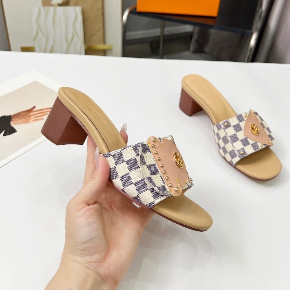 L0vis Vvtt0n Lv Frame Mules Azur 1Ahmfm