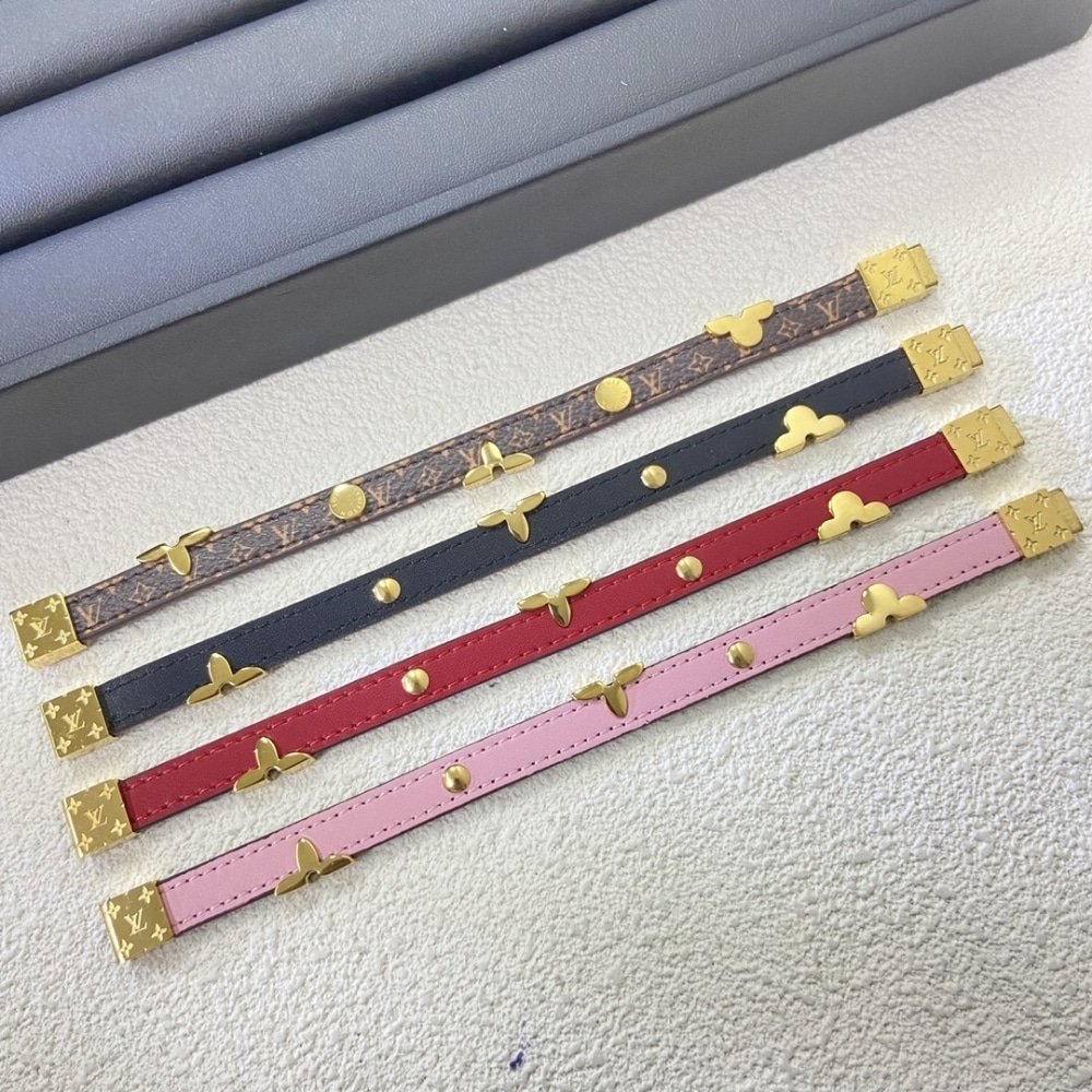 L0vis Vvtt0n Reversible Monogram Bracelet Red