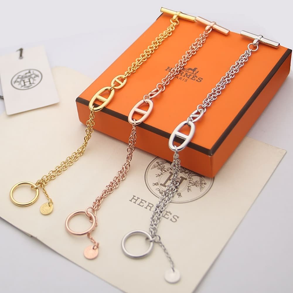 H**me5 Double Bracelet Silver