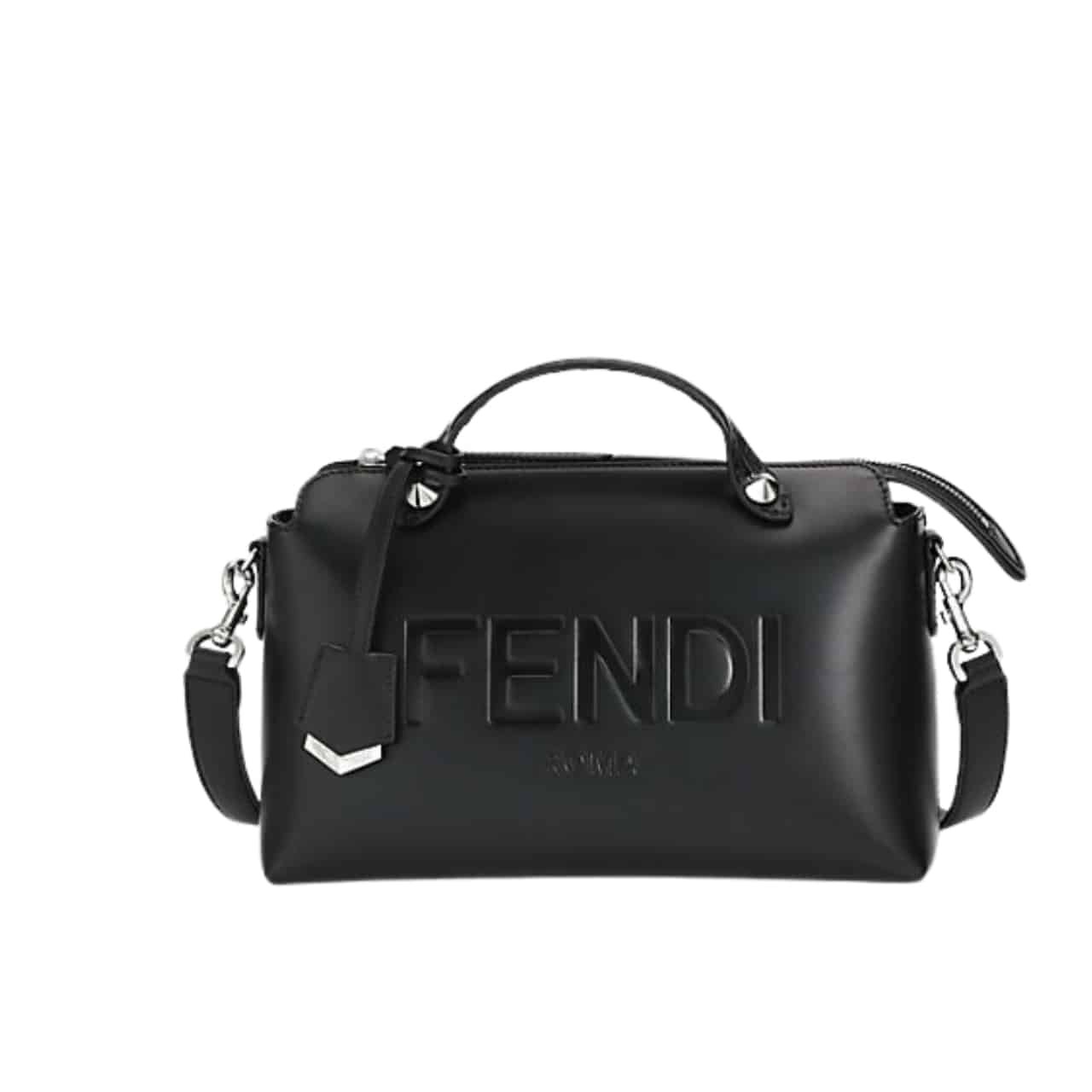 F**di By The Way Medium Tote And Shoulder Bag Black 28Cm