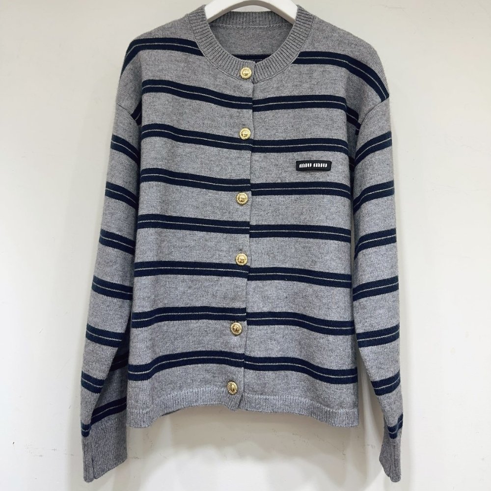 M1um1u Shetland Knit Cardigan Grey Mmf899 15Nq F0Mzq S Ooo