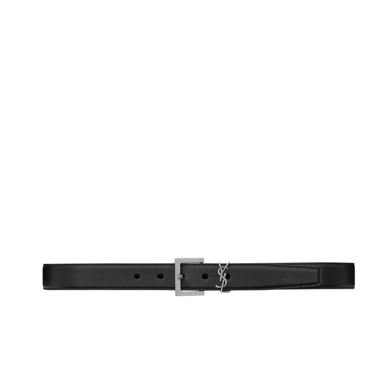 Sa1nt Lau*nt Cassandre Belt With Square Buckle In Smooth Leather 634437Boo0E1000