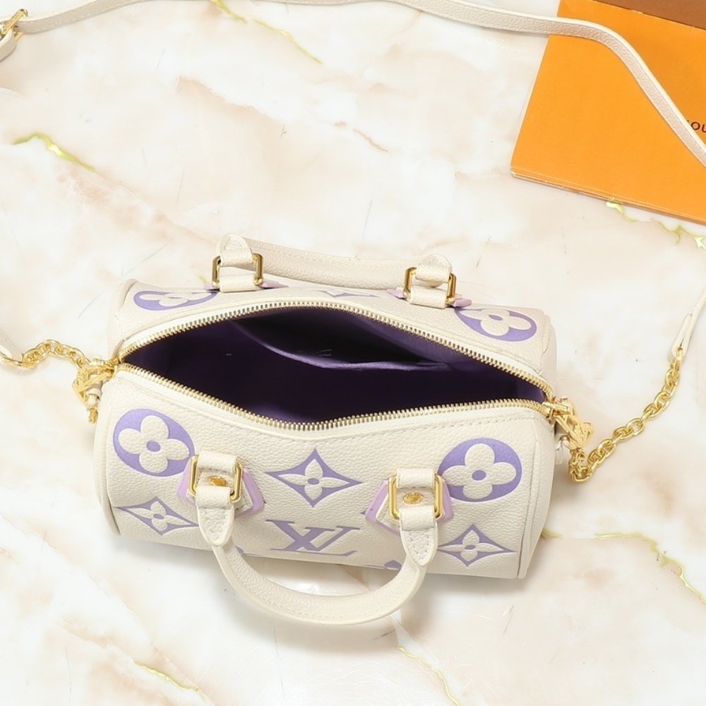 L0vis Vvtt0n Speedy Bandoulière 20 Bag Off White And Lavender 20Cm