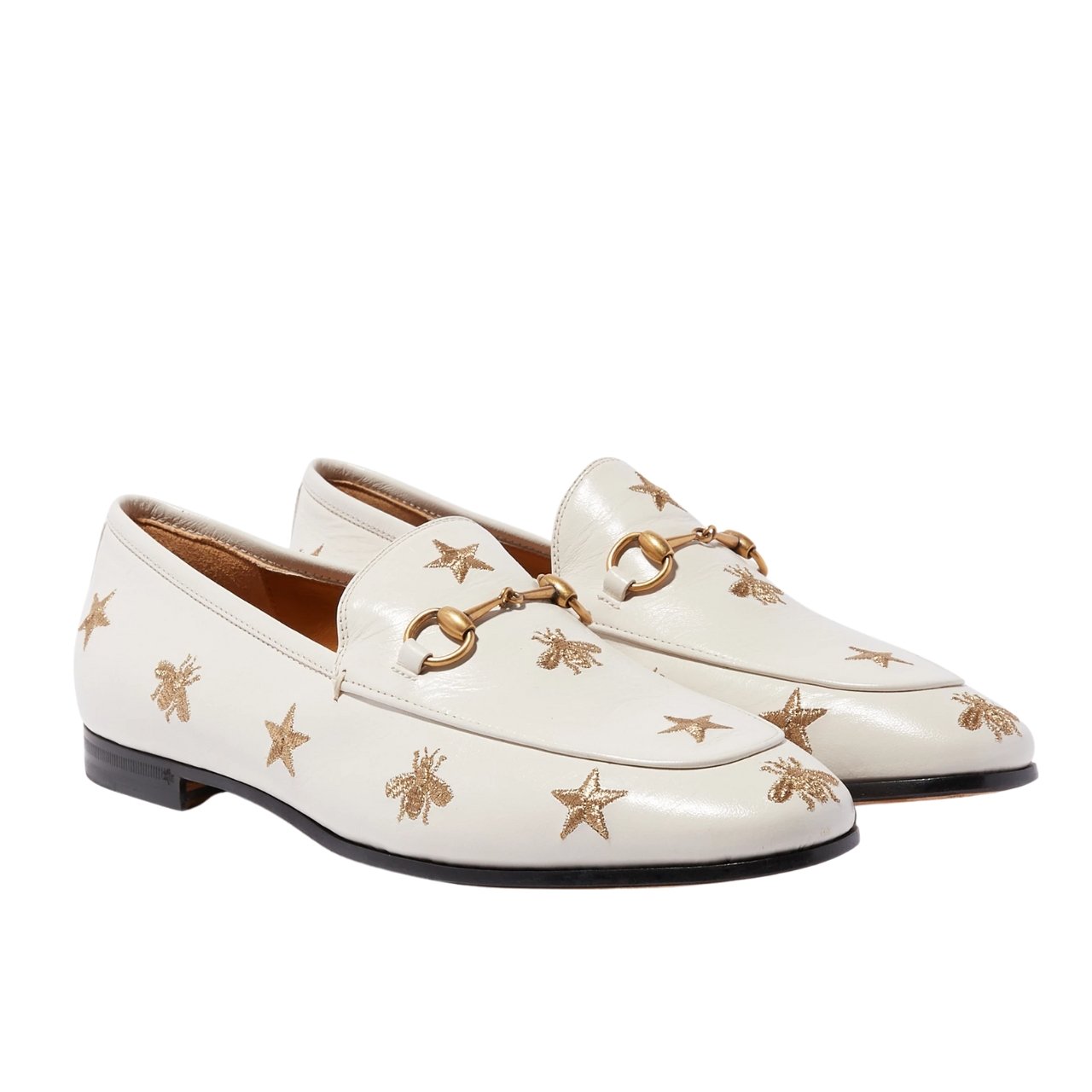 Gvc*1 Jordaan Embroidered Leather Loafer White 505281 D3V00 9022