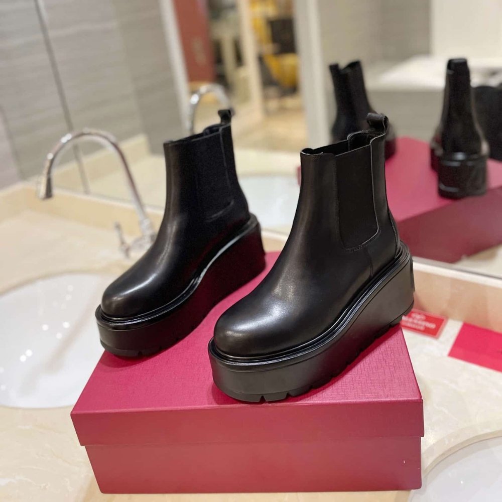 Va1e*ntin0 Garavani Uniqueform Ankle Boot Black Uw0S0Ap7Rbj 0No