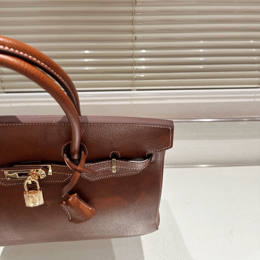 H**me5 Birkin 35 Barenia Faubourg Fauve Gold Hardware Brown 35Cm