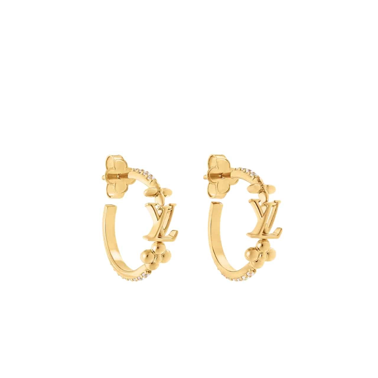 L0vis Vvtt0n Lv Iconic Earrings Gold M01841