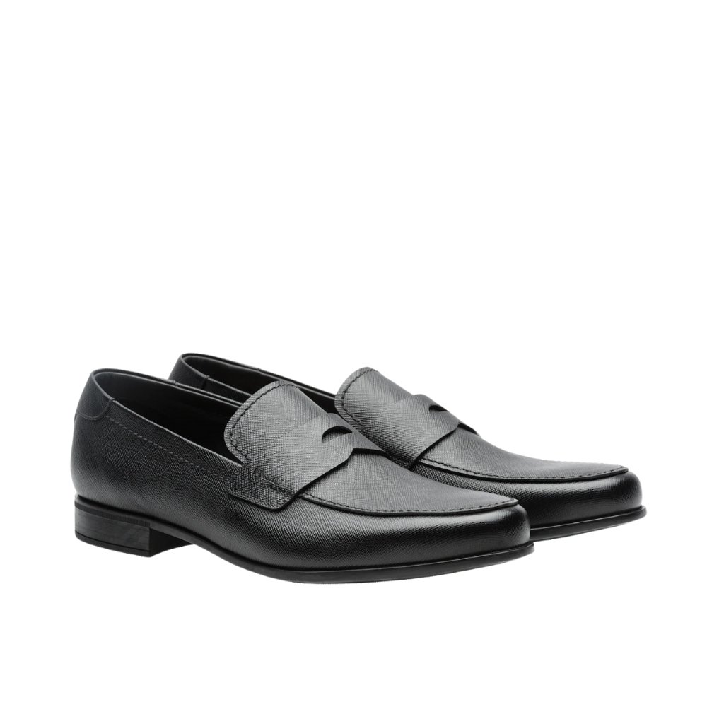 Pra*a Saffiano Leather Loafers Black 2DC213 053 F0002 F G000