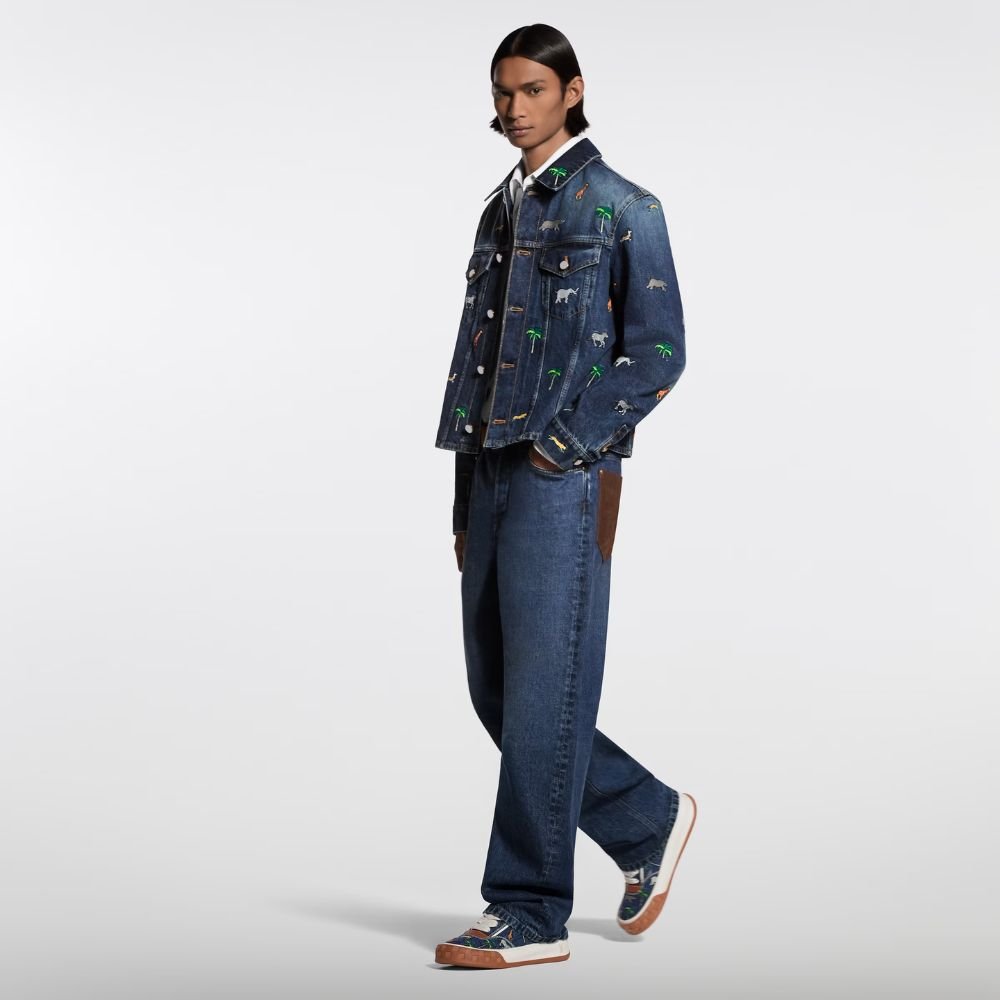 L0vis Vvtt0n LV x The Darjeeling Limited LV Tilted Sneaker Blue 1AJTLH