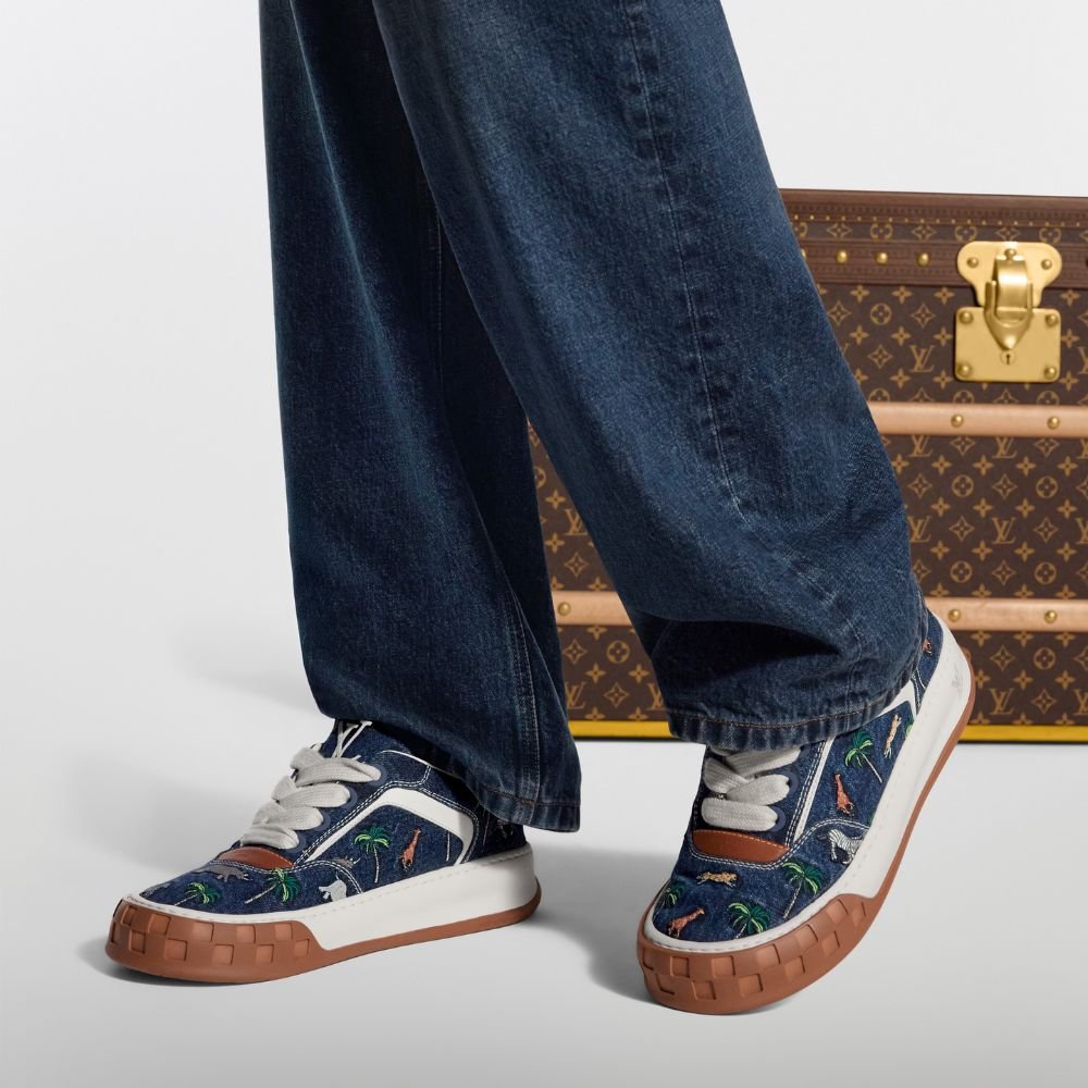 L0vis Vvtt0n LV x The Darjeeling Limited LV Tilted Sneaker Blue 1AJTLH
