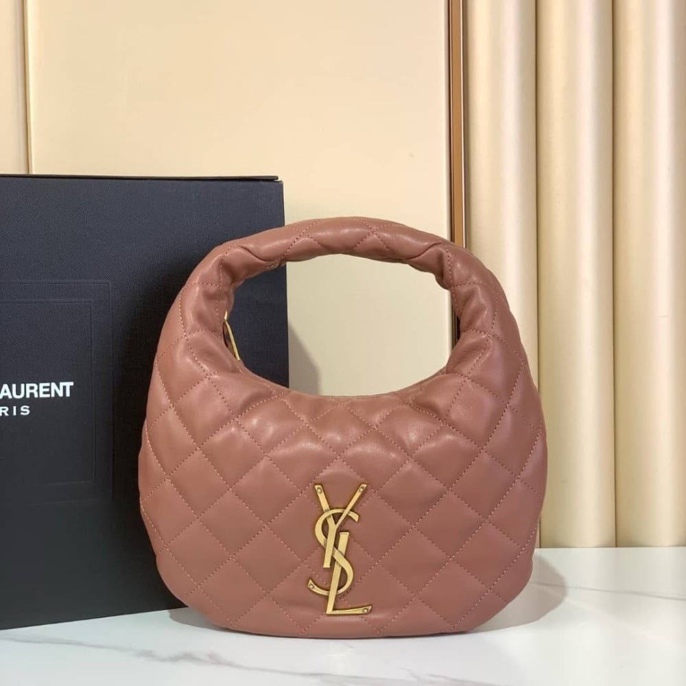 [S*per Vip 1:1] – Sa1nt Lau*nt Icarino In Quilted Nappa Hortensia Pink 17Cm 851689Aaang5036