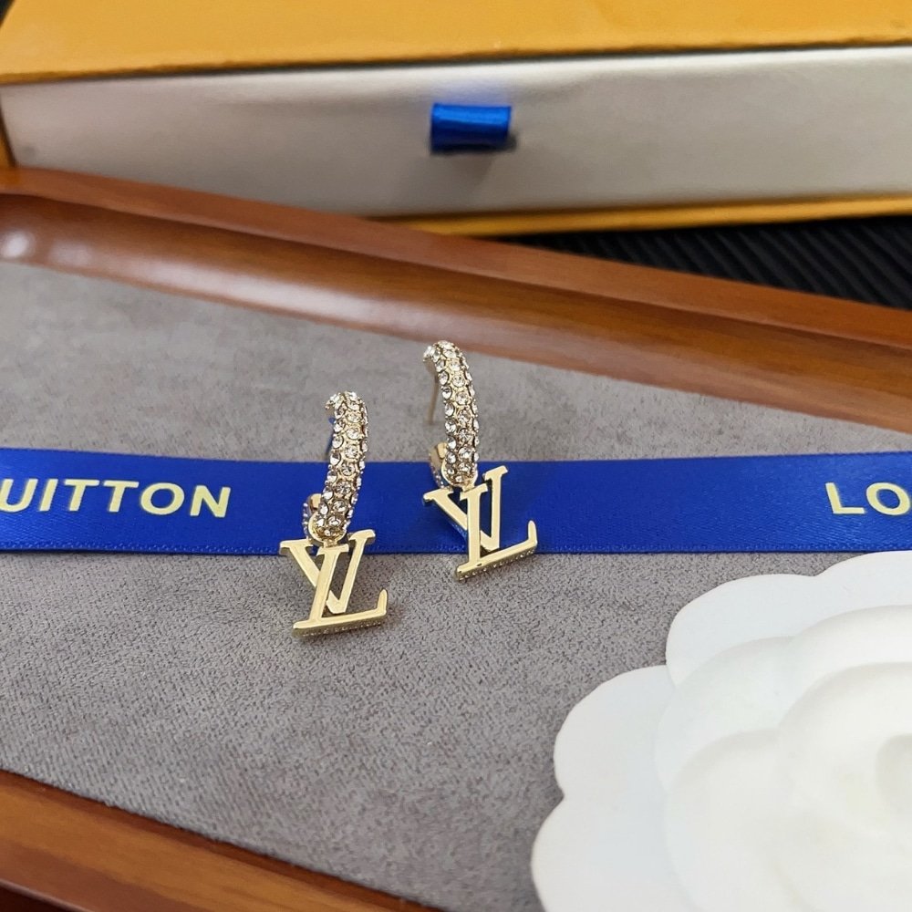 L0vis Vvtt0n Lv Iconic Earrings Gold M01732