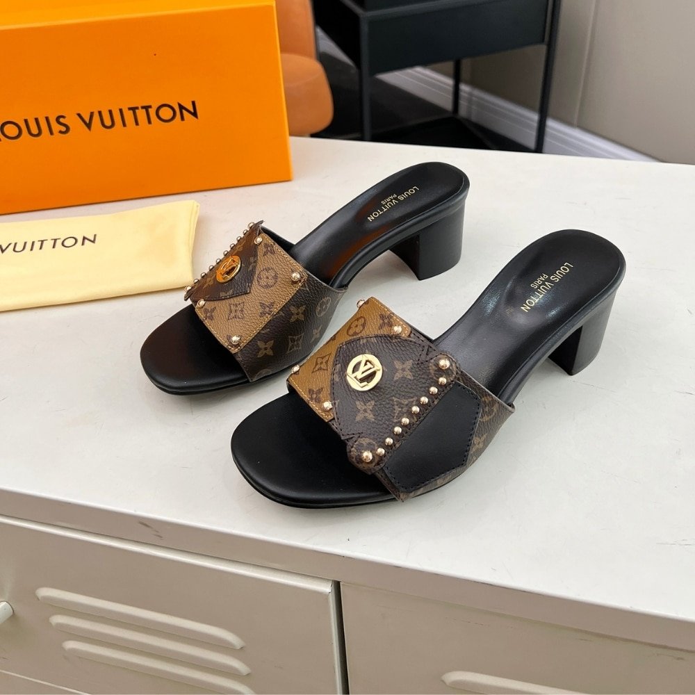 L0vis Vvtt0n Lv Frame Mule Cacao Brown