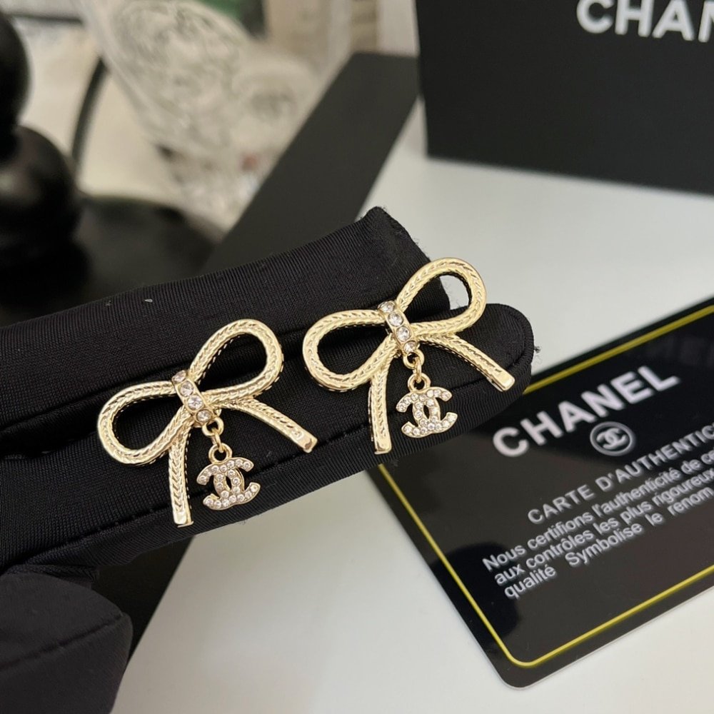 Ch**el Earrings Gold