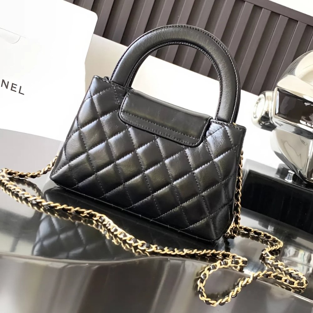 [S*per Vip 1:1] Ch**el Kelly Bag Black 19cm AS4416 B14296 94305