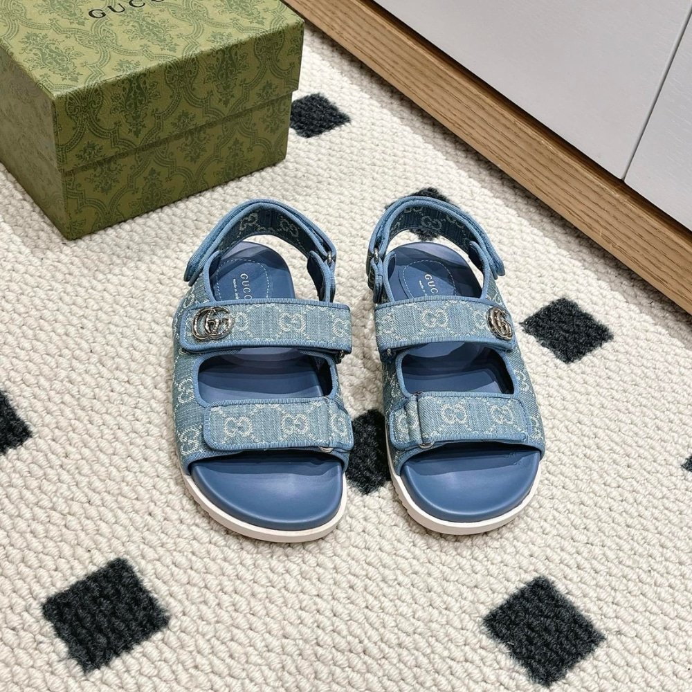 Gvc*1 Gg Sandal Light Blue Denim 771575 Facuo 4646