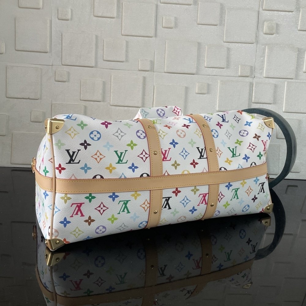 [S*per Vip 1:1] L0vis Vvtt0n X Murakami Keepall Bandoulière 45 White 45Cm M13742
