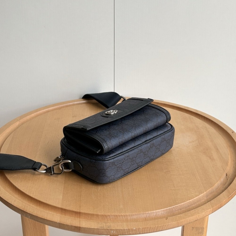 Gvc*1 Ophidia Small Crossbodybag Dark Blue 20Cm 802170 Facjy 8441