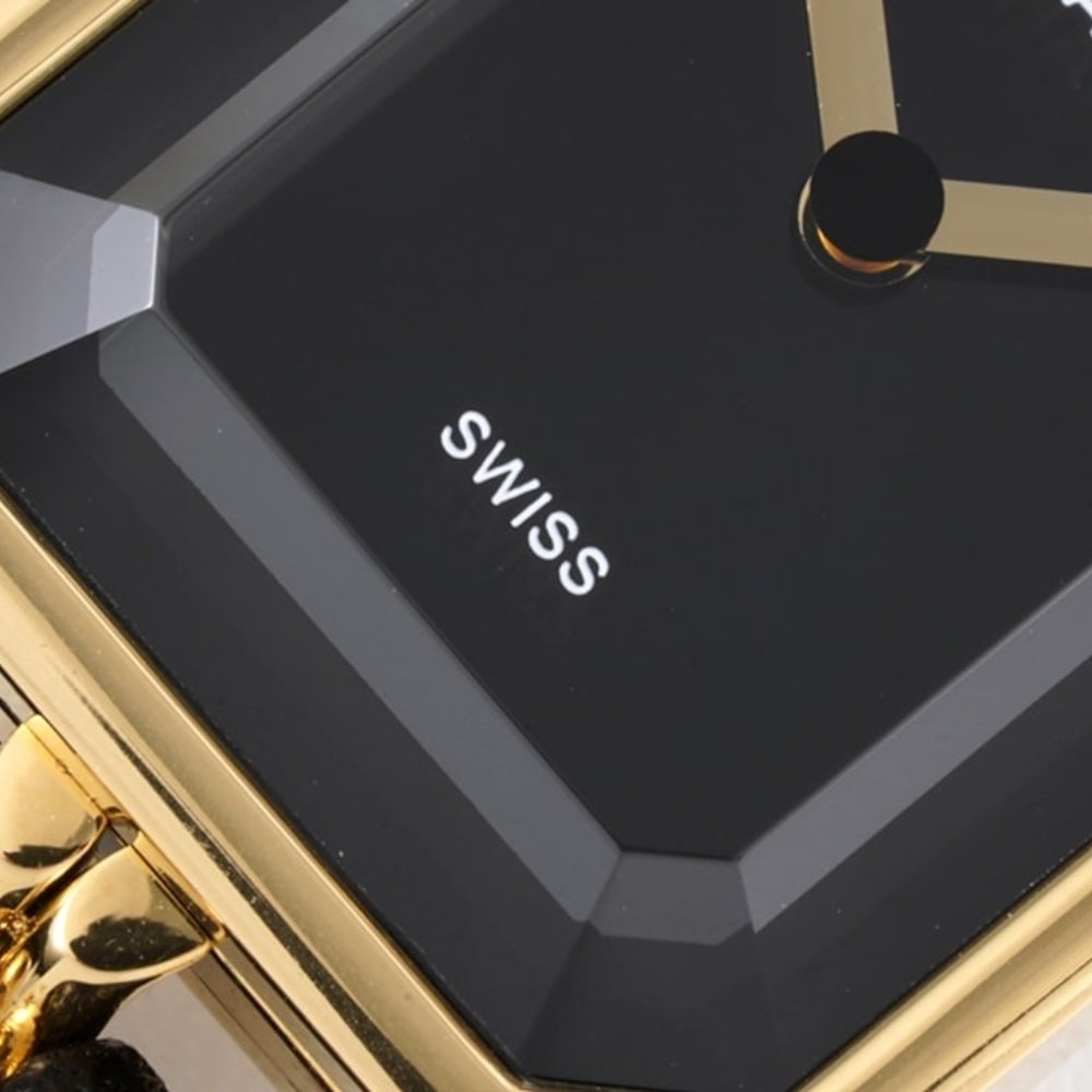 Ch**el Premiere Edition Original Watch Gold Black 26Mm H6951