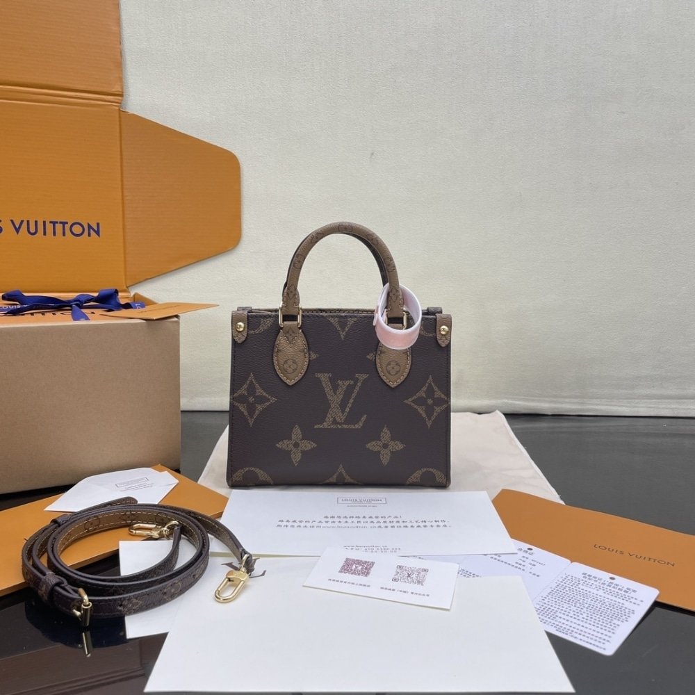 [S*per Vip 1:1] L0vis Vvtt0n Onthego BB Bag Monogram Brown 18Cm M46839