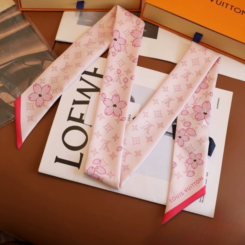 L0vis Vvtt0n X Takashi Murakami Monogram Cherry Blossom Bandeau Bb In Rose 120Cm M94969
