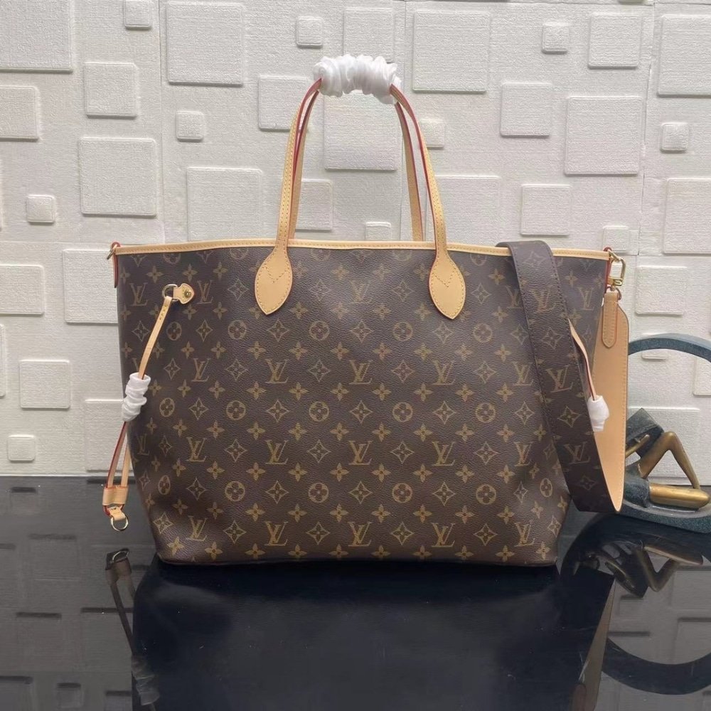 [S*per Vip 1:1] L0vis Vvtt0n Neverfull Bandoulière Inside Out GM Bag Beige 39Cm M11948