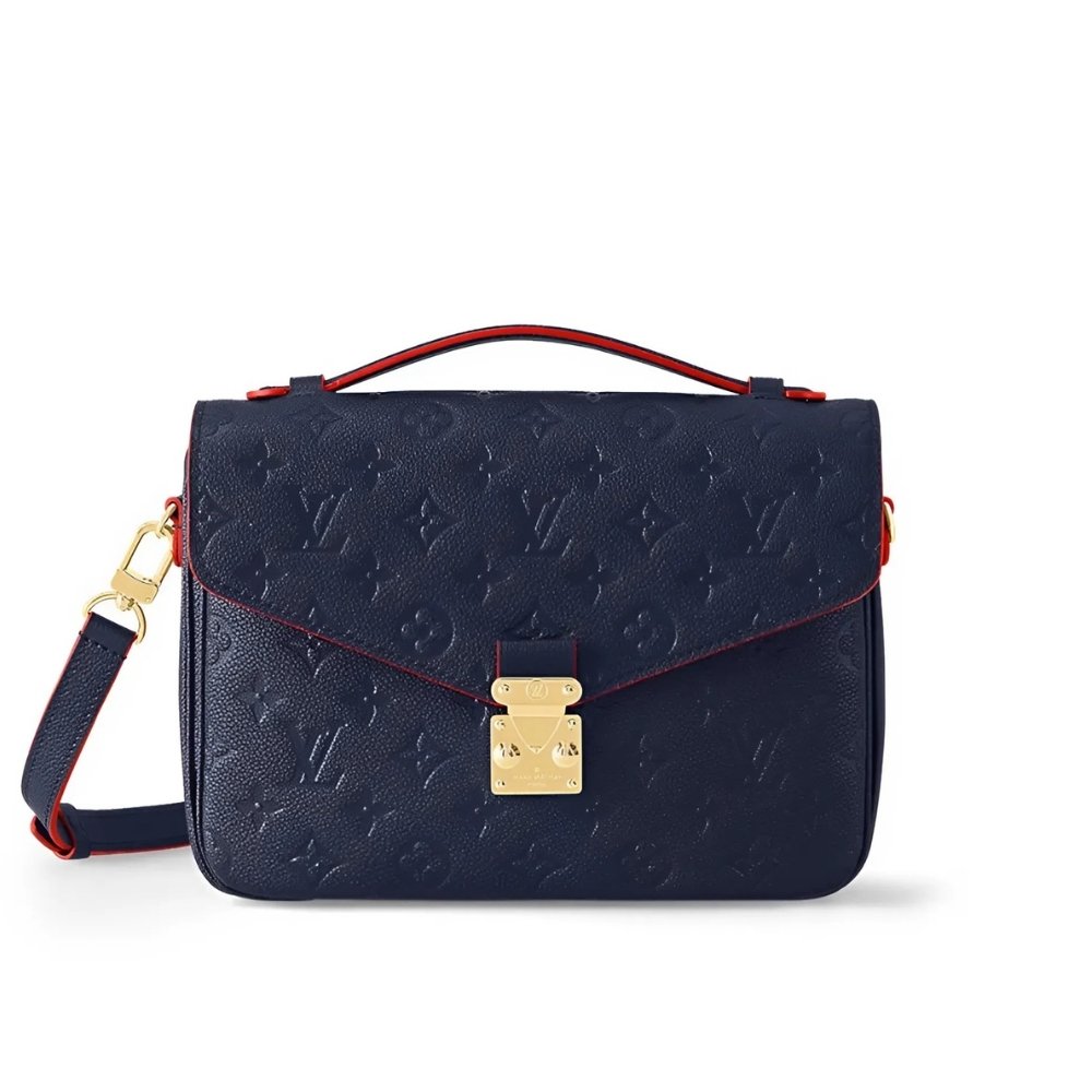 L0vis Vvtt0n Pochette Metis Monogram Empreinte Navy Blue 25Cm M44071