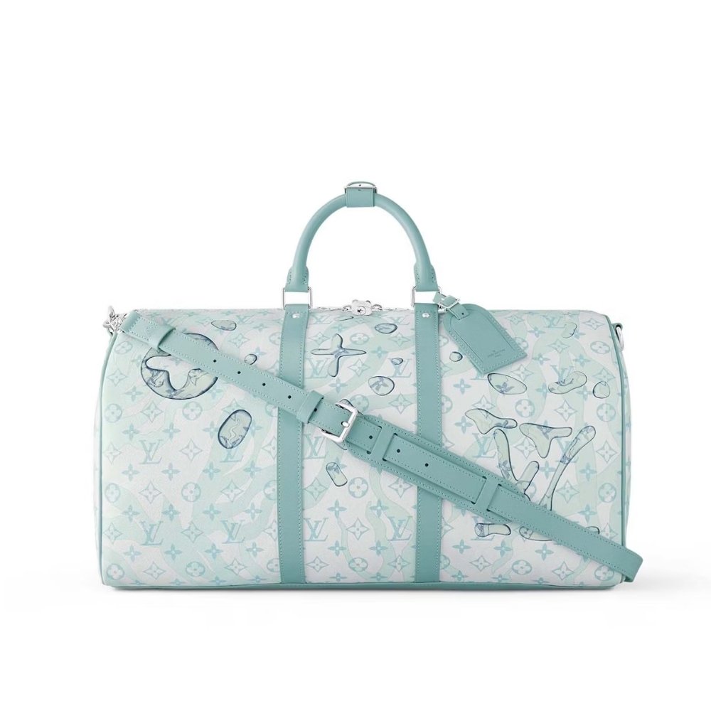 L0vis Vvtt0n Keepall Bandouliere 50 Crystal Blue 50Cm M22570