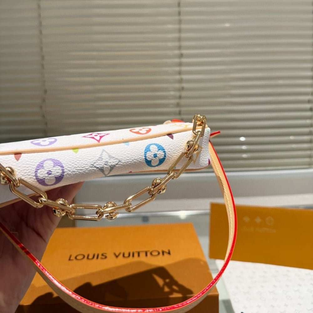 L0vis Vvtt0n X Takashi Murakami Pochette Accessories Multicolore Blanc 21Cm M13404