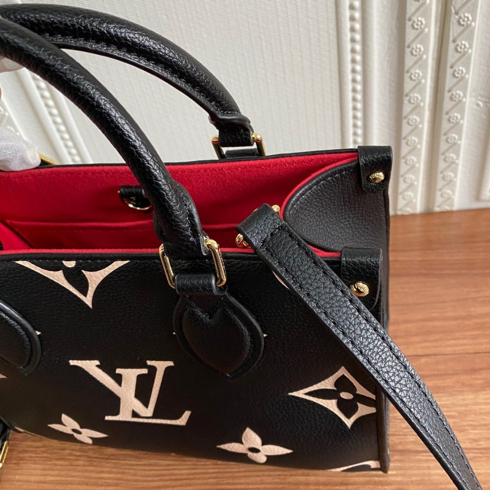 L0vis Vvtt0n Onthego PM Black And Beige 25Cm M45659
