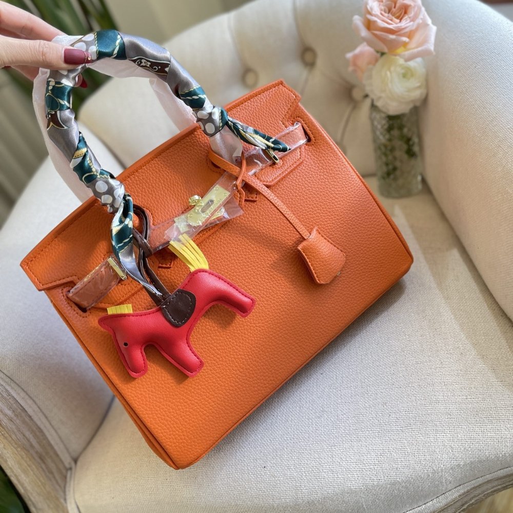 H**me5 Birkin 35 Togo Leather Gold Hardware Orange 35Cm