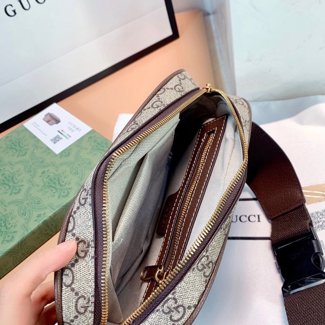 Gvc*1 Gg Ophidia Belt Brown Bag 24Cm 574796 97Sit 8747