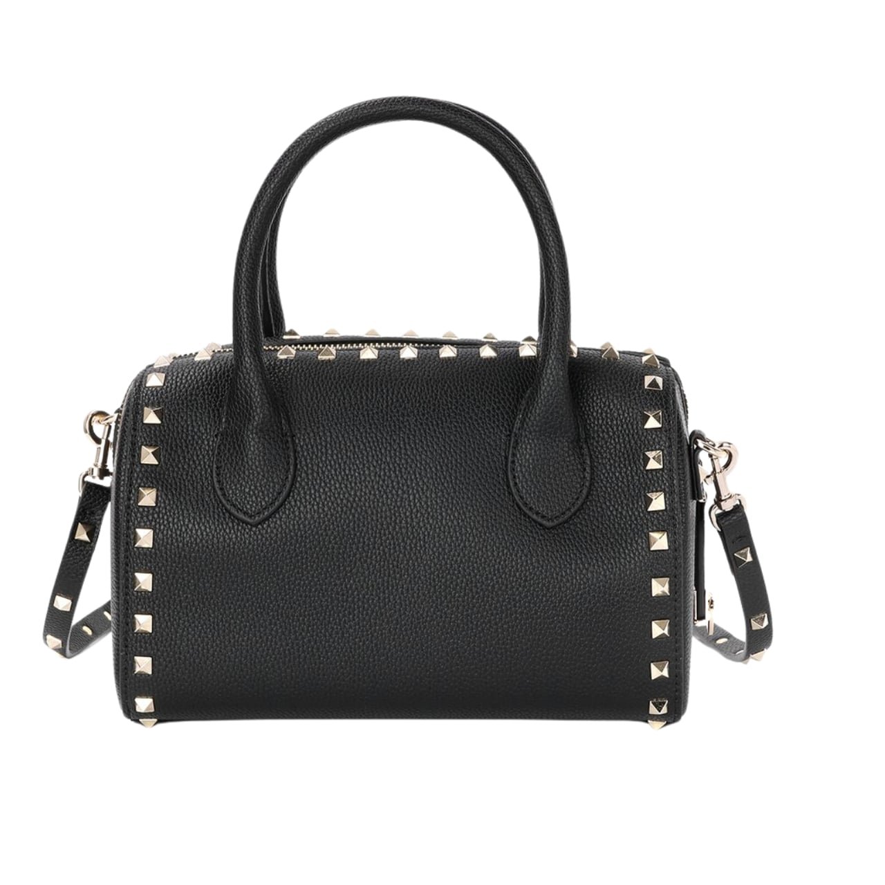 Va1e*ntin0 Caravani Bolsas Rockstud Granato Black 24Cm