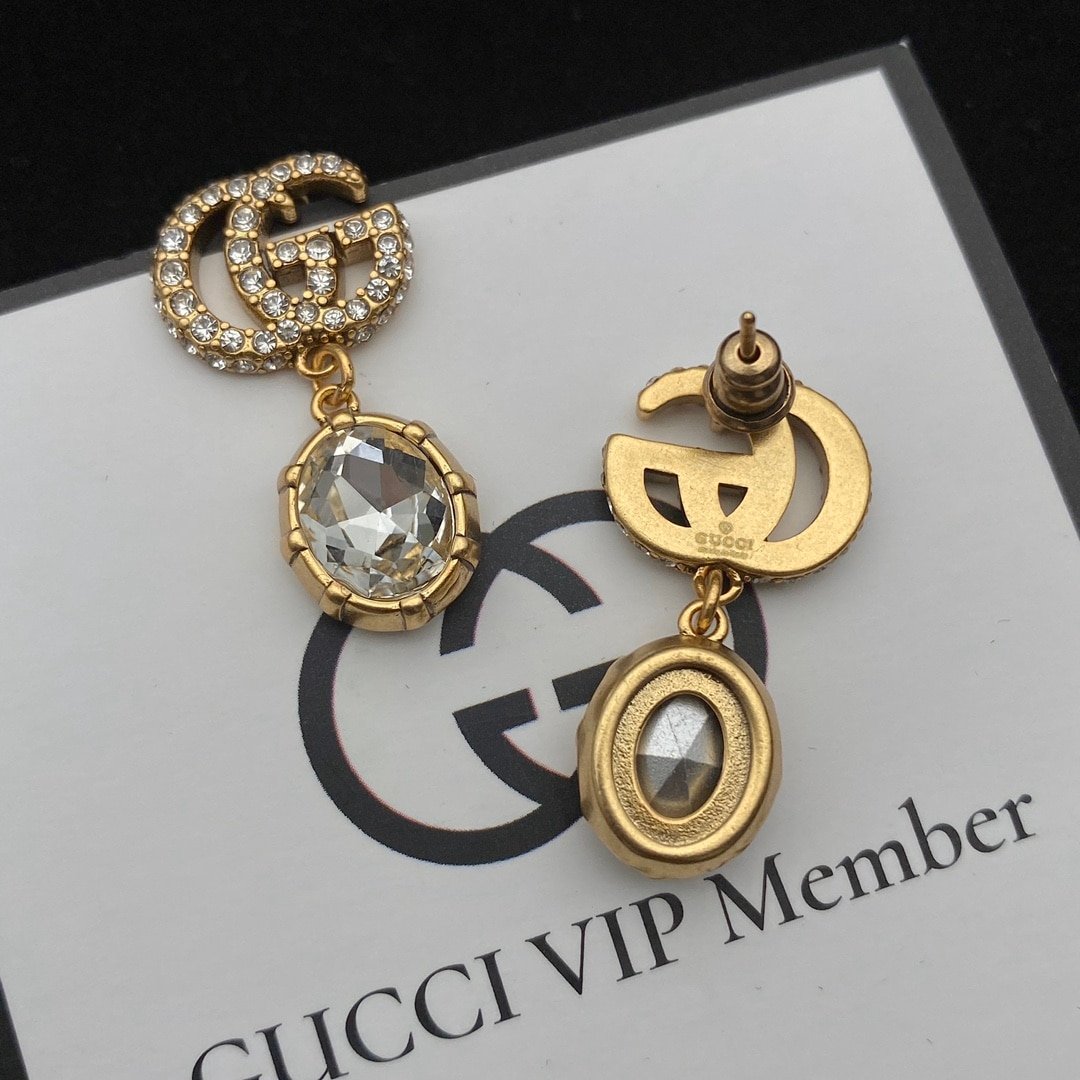 Gvc*1 Gg Crystal Drop Earrings