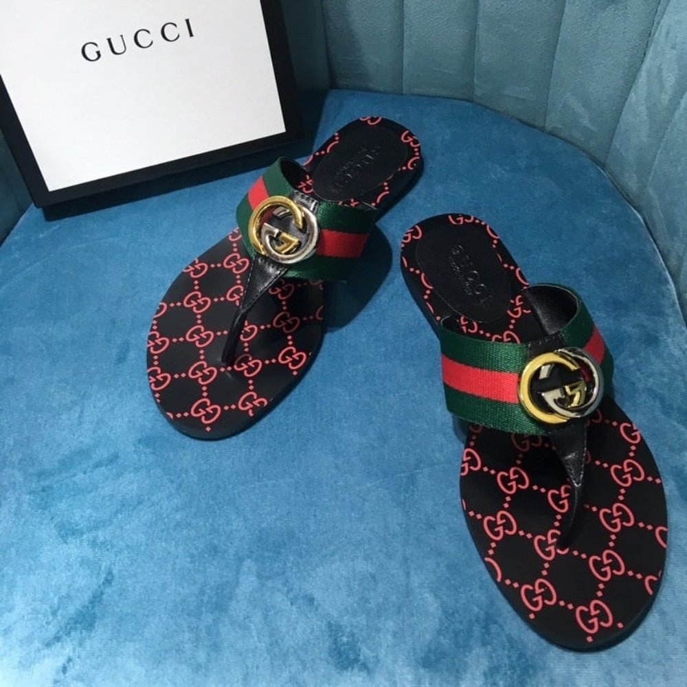 Gvc*1 Gg Thong Web Sandal Black 612138 H9020 8476