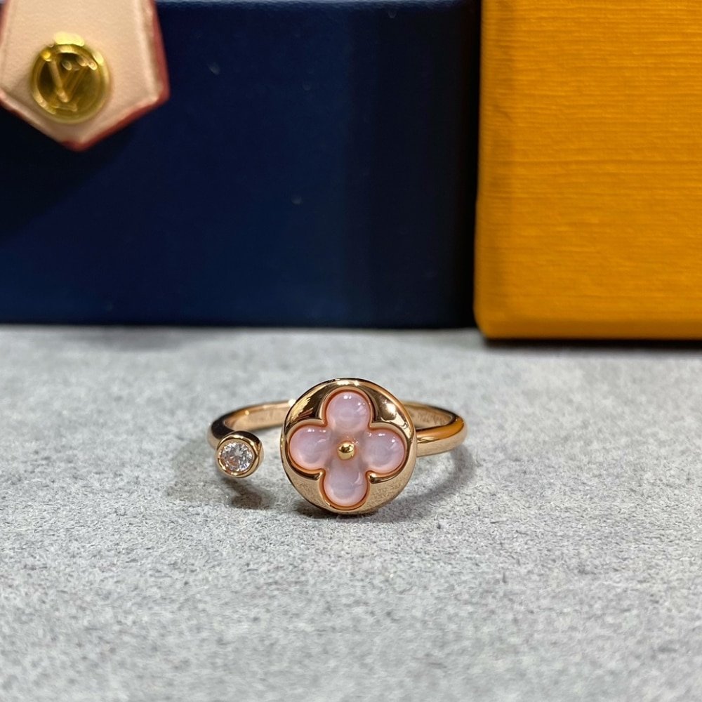L0vis Vvtt0n Color Blossom Mini Sun Ring Pink Gold Q0S21A