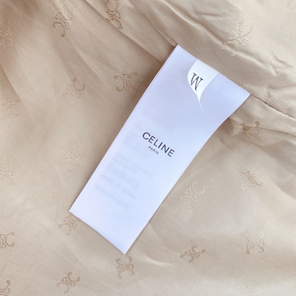 Ce1i*e Wiltern Trench Coat In Cotton Gabardine Beige 2M96A777S 01Tc