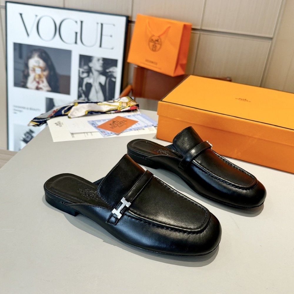 H**me5 Lena Mule Black H241037Z 02350