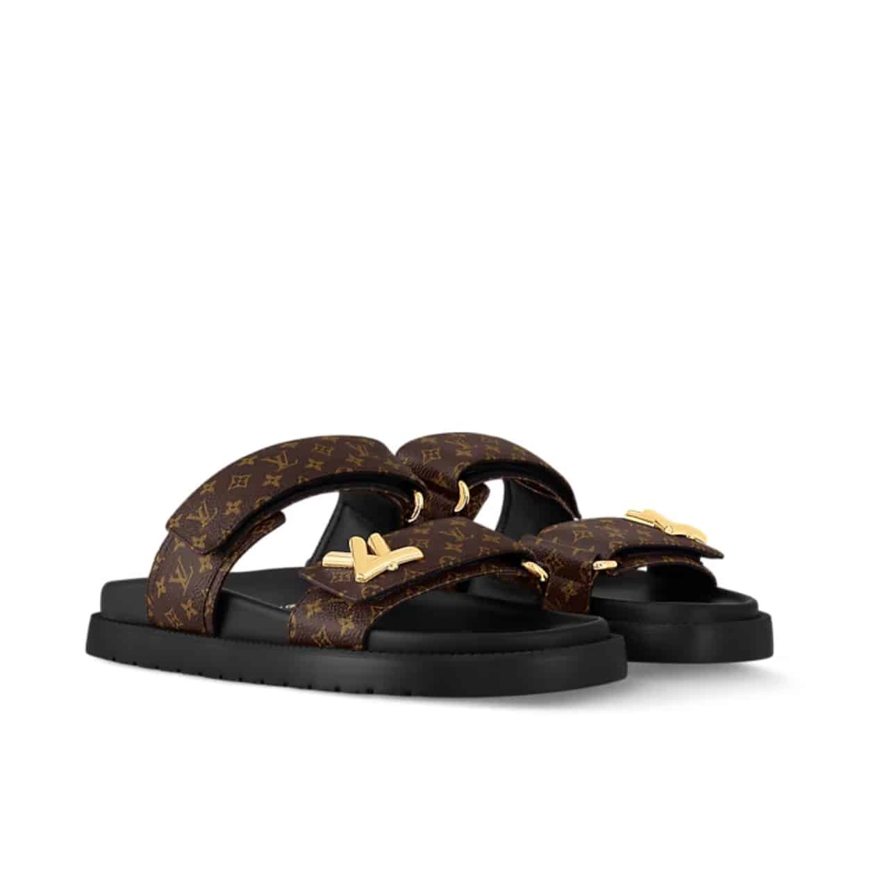 L0vis Vvtt0n Lv Sunset Flat Comfort Mule Brown Cacao 1Ad1He
