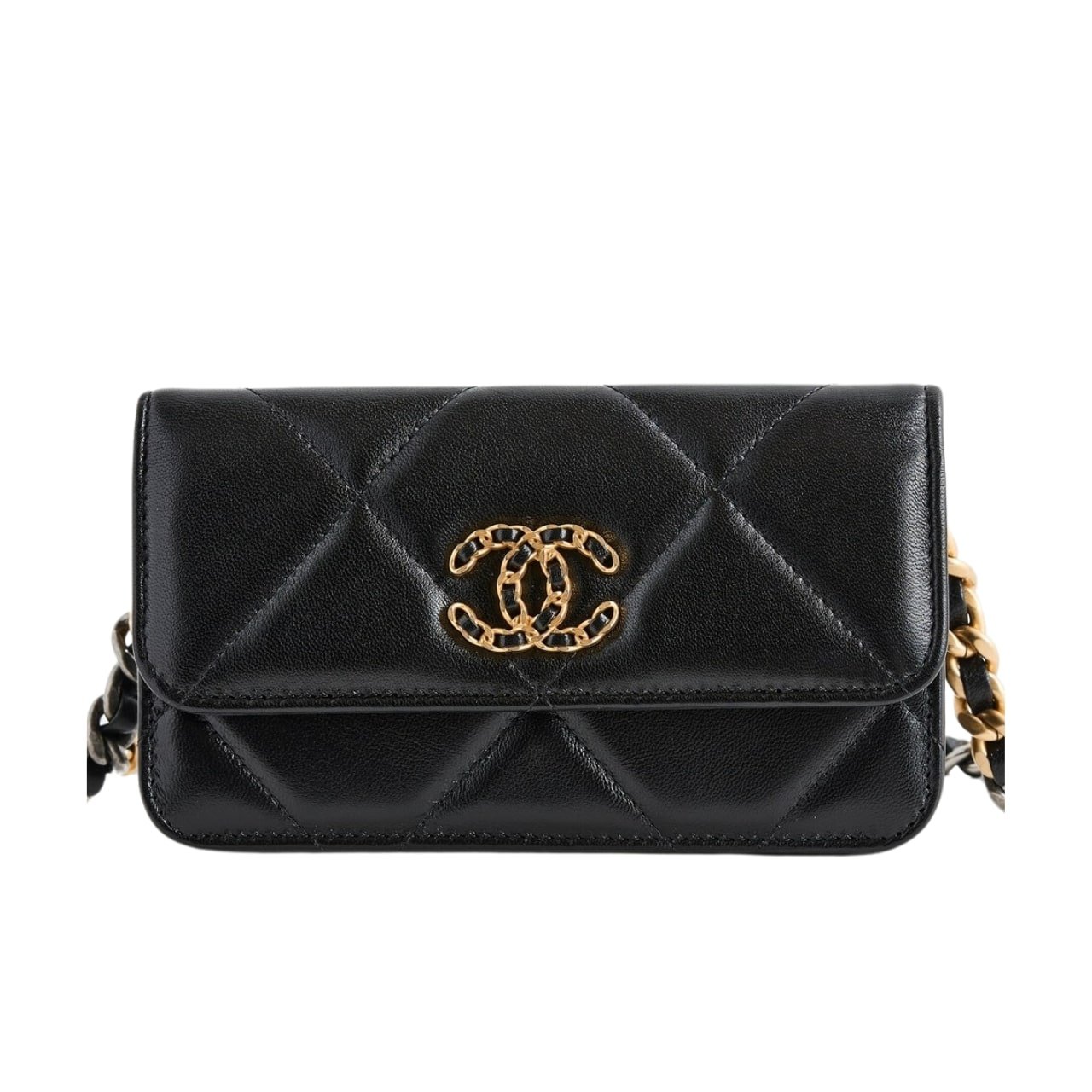 Ch**el Flap Bag Black 19Cm