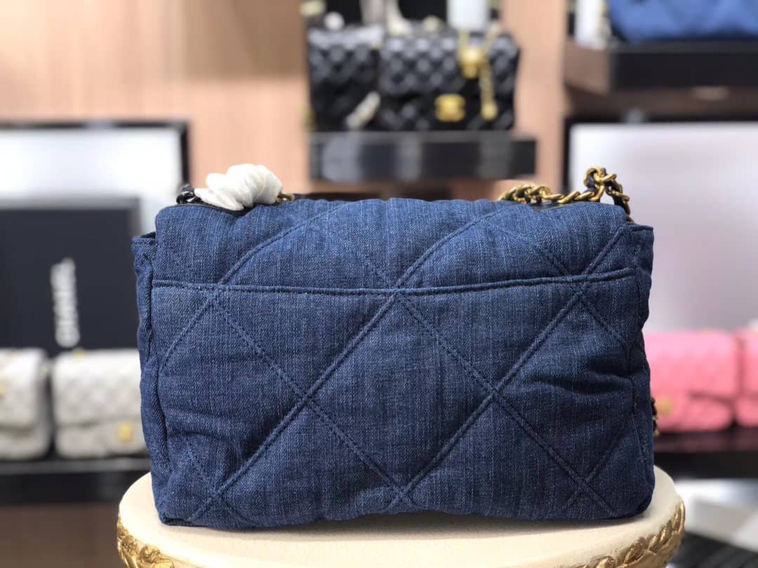 Ch**el 19 Flap Bag Denim Blue 25Cm As1160 B02876 N6832