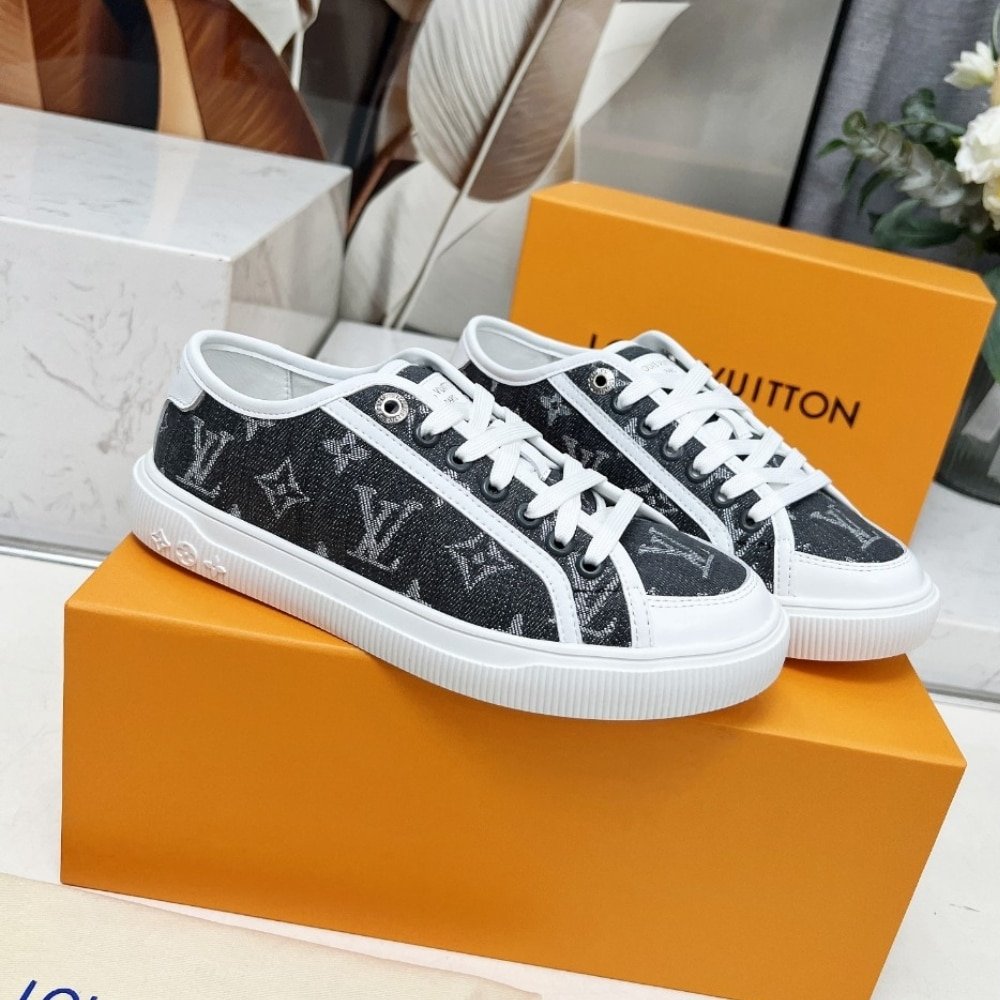 L0vis Vvtt0n Lv Lagoon Sneaker Denim Gris 1Agygk