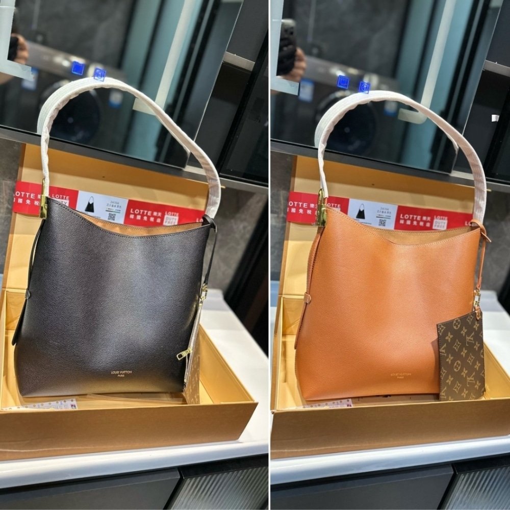 L0vis Vvtt0n Low Key Hobo MM In Cognac 31Cm M24974