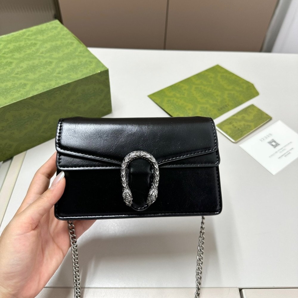 Gvc*1 Dionysus S*per Mini Bag Patent Leather Black 18Cm 795368 0Aaa6 1000