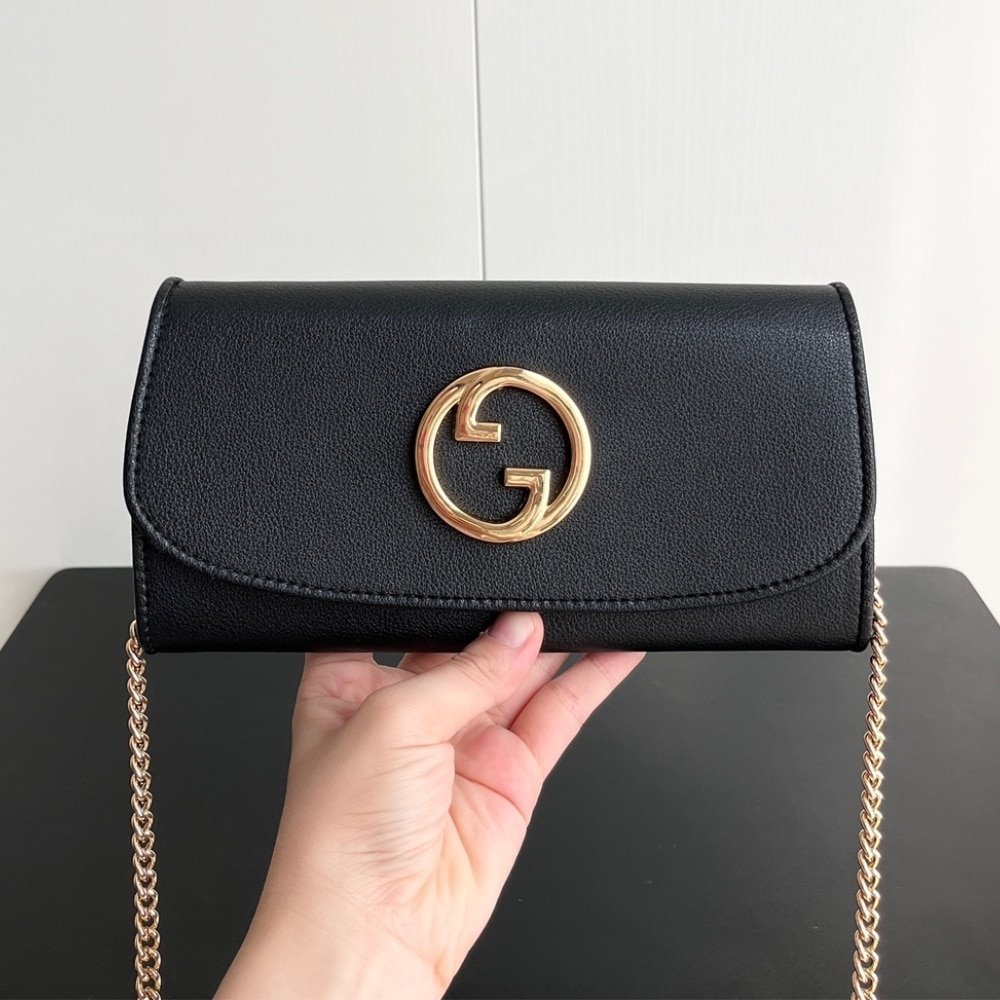 Gvc*1 Blondie Continental Chain Wallet Black 21Cm ‎725215 Uxx0G 1000