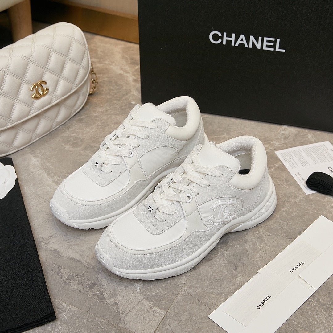 Ch**el Cc Suede White G33745 Y52846 0G975